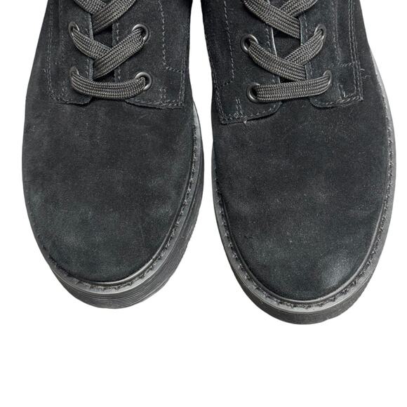 Vince Black Cabria Suede Lug Lace Up Combat Boots - Picture 9 of 15